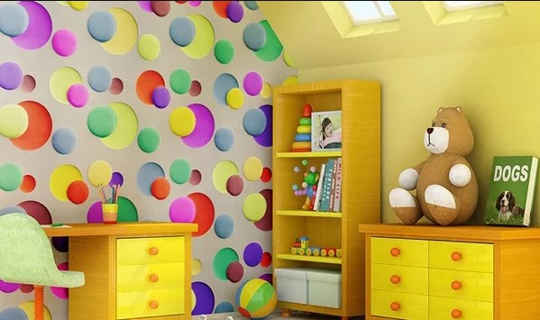 В детских комнатах отлично подходят узорчатые украшения Фото