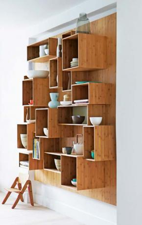 Бамбуковый шкаф для кухни