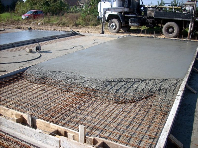 Изготовление бетона на строительной площадке