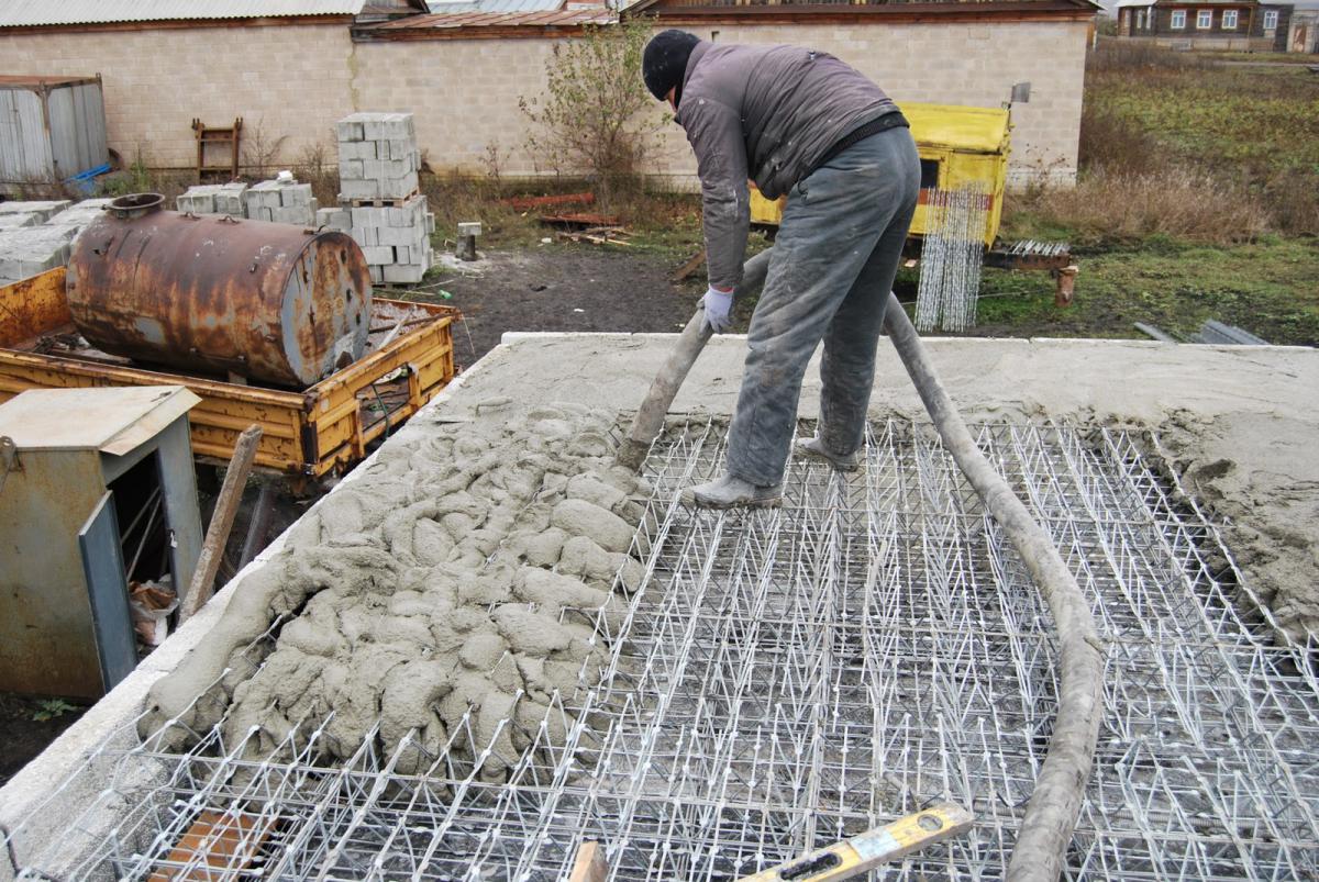 как сделать бетонную плиту