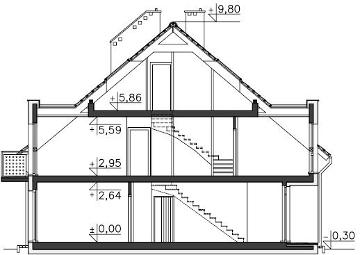 Проект двухэтажного дома _Almere (DCS14)