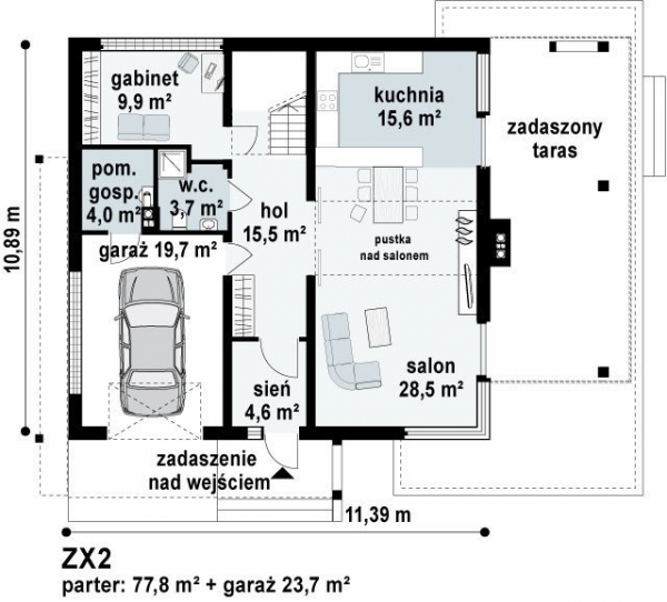Проект двухэтажного дома _Zx2