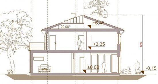 Проект двухэтажного дома _Arch1006