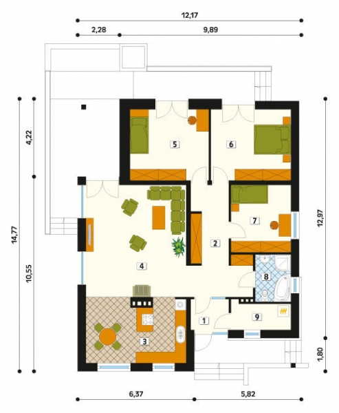 Проект одноэтажного дома _As (CE)