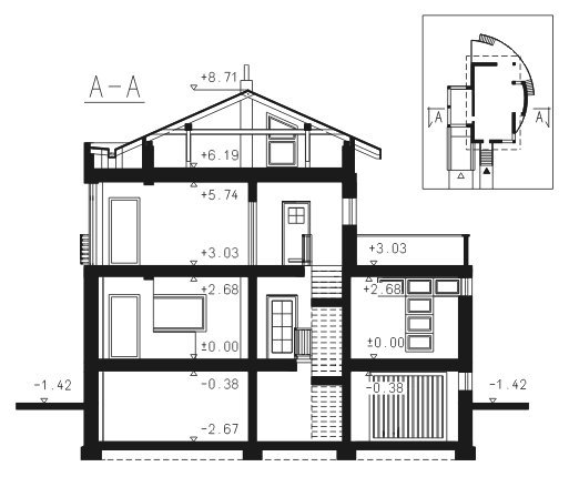 Проект двухэтажного дома _Aramis