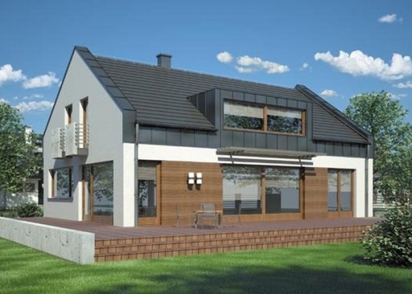 Проект дома с мансардой _Monza