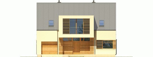 Проект дома с мансардой _EX 9 G1 (wersja A)