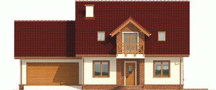 Проект дома с мансардой _Kinia (G2)