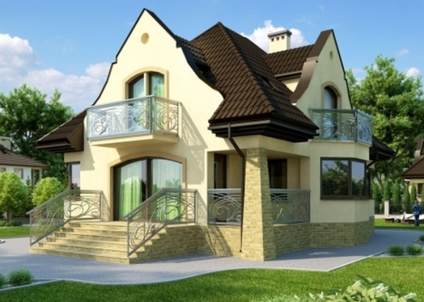 Проект дома с мансардой _Bereżki (DM-6219)