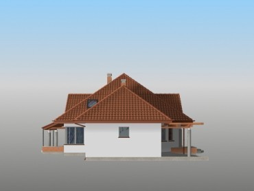 Проект дома с мансардой _Pinokio II 2G