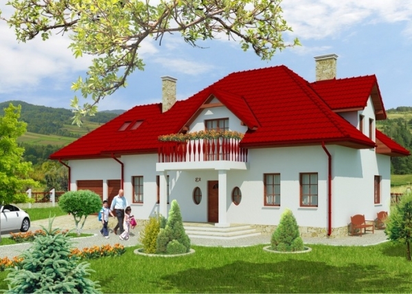 Проект дома с мансардой _Bielany 2 (L-6364)