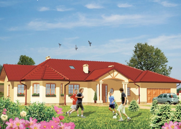 Проект дома с мансардой _Bogaczewo 2 (L-5508.)