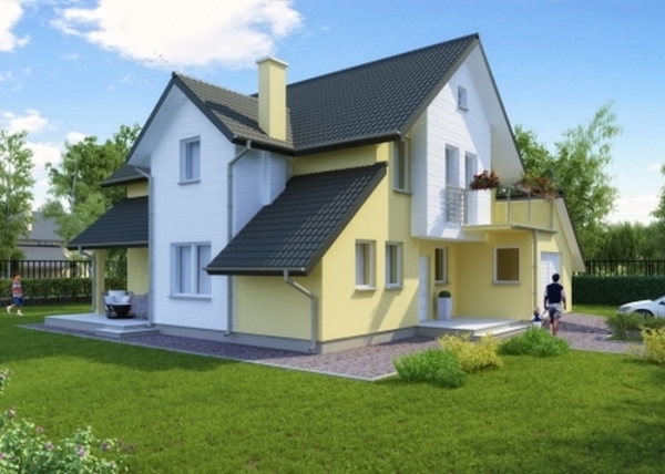 Проект дома с мансардой _Cześniki (DM-6138)
