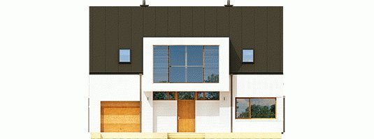 Проект дома с мансардой _EX 9 G1 (wersja B)