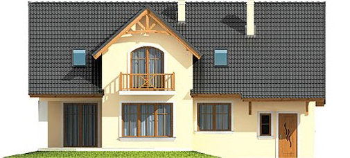 Проект дома с мансардой _Bławatek III