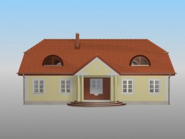 Проект дома с мансардой _Merlin