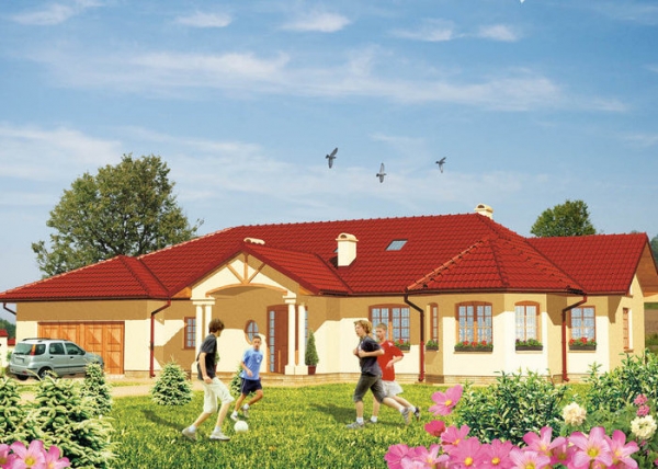 Проект дома с мансардой _Bilcza 2 (DM-5508)