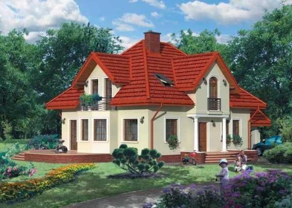 Проект дома с мансардой _Tiberina II