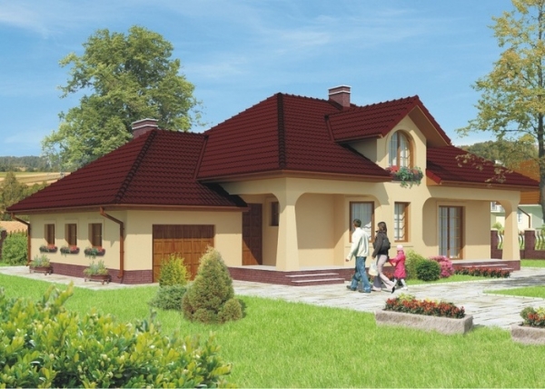 Проект дома с мансардой _Bartoszyce 2 (DM-6371)