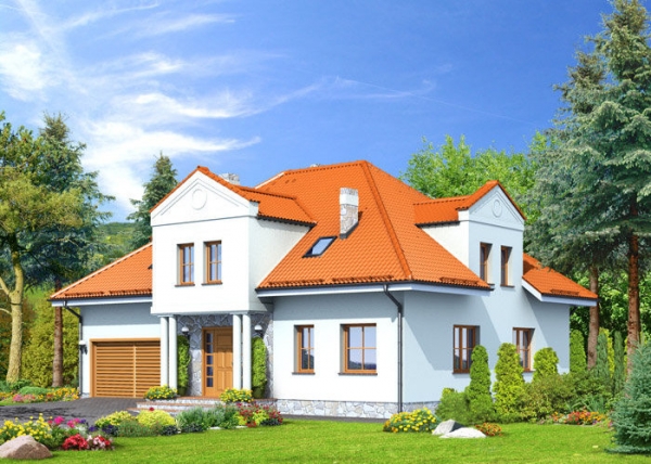 Проект дома с мансардой _Szczepanowice