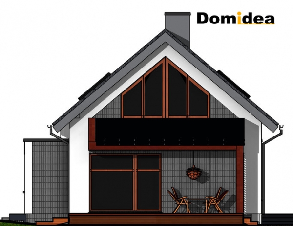 Проект дома с мансардой _Domidea 50 d40 w4