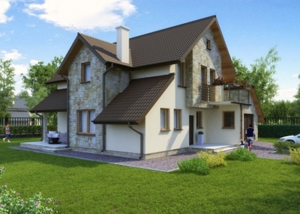 Проект дома с мансардой _Cześniki (DM-6138)