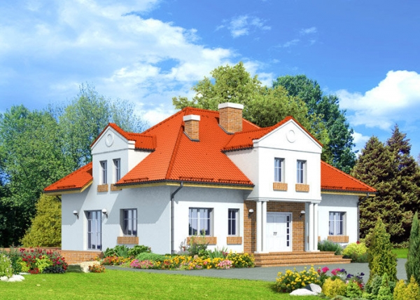 Проект дома с мансардой _Szczepanowo