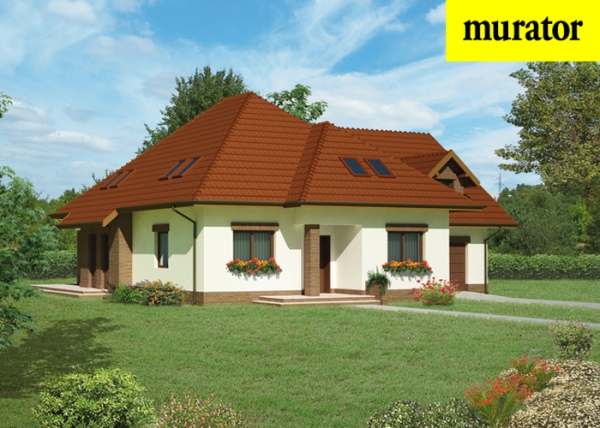 Проект дома с мансардой _C232 - Dom nad potokiem