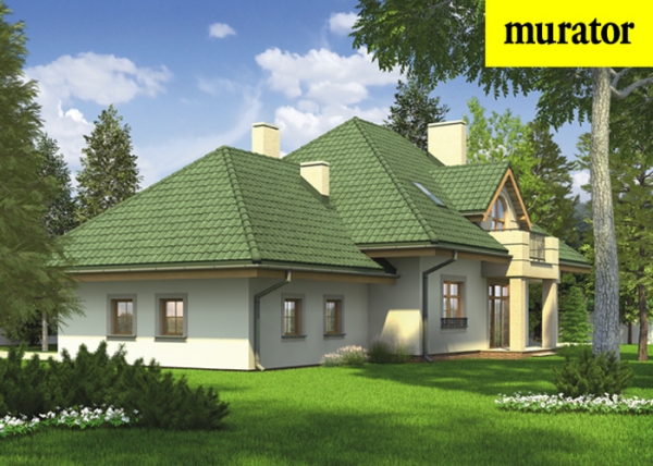Проект дома с мансардой _M126 - Blisko lasu