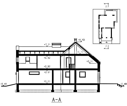 Проект дома с мансардой _Stella II (GL-659)