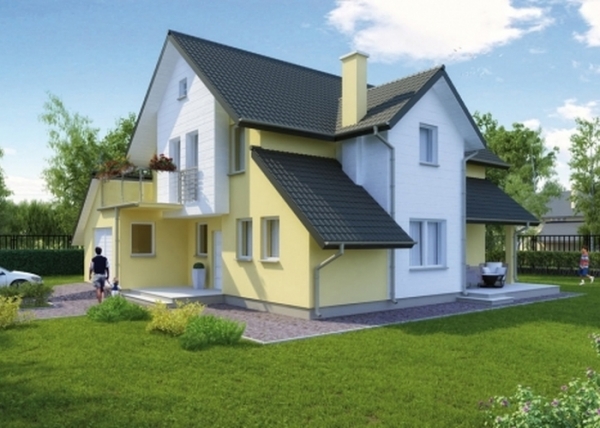 Проект дома с мансардой _Błażejewo (L-6138)