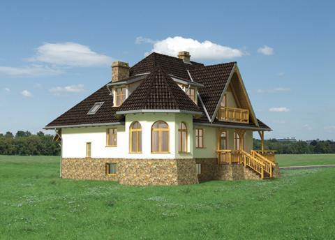 Проект дома с мансардой _Jabłonna