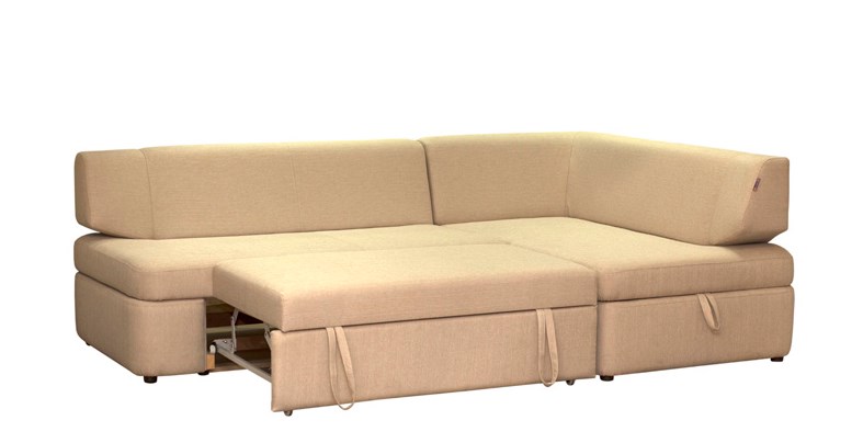 мягкий угловой диван Сидней в разложенном виде