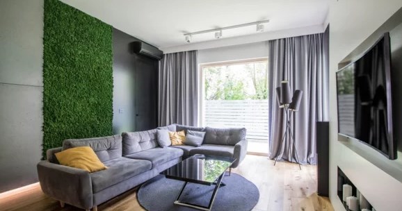 Зеленые стены из мха - новый тренд в дизайне интерьера