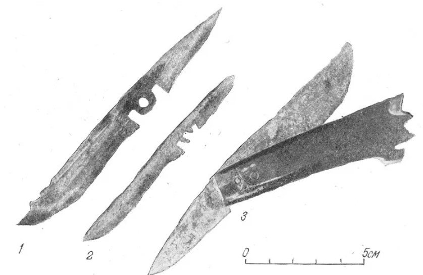 Поворотные складные ножи XI - XII вв