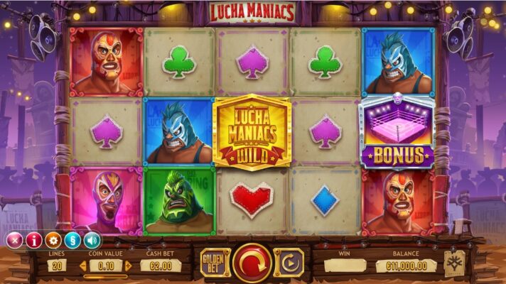 игровой автомат Lucha Maniacs
