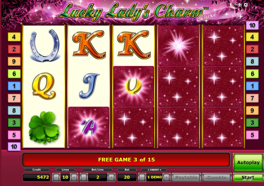 Игровой автомата Lucky Lady Charm от Вулкан Казино. Обзор и отзывы игроков