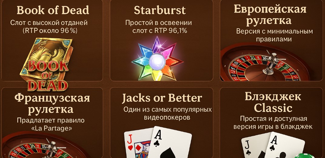 В какие игры Starda Casino стоит поиграть новичку